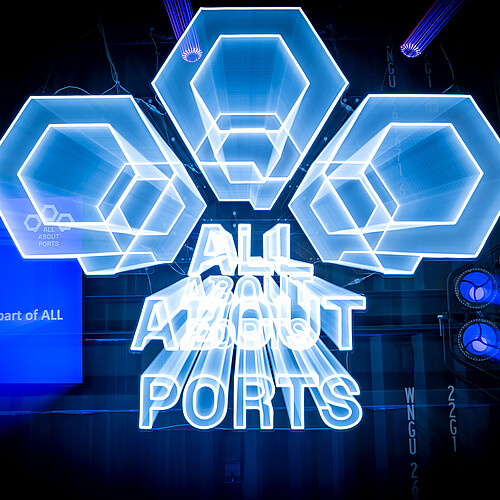 ALL ABOUT PORTS 2026 | Illuminated logo ALL ABOUT PORTS 2026 | Illuminated logo